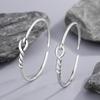 New Simple Knot Bangle With Hollow Out Winding 925 Sterling Silver Jewelry Fashion Personalized Opening Bracelets TYB632