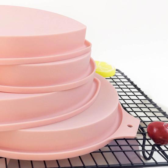 45085 Zoll Form wiederverwendbare runde Liebes-Herz-Mousse-Silikon-Kuchenform Backen
