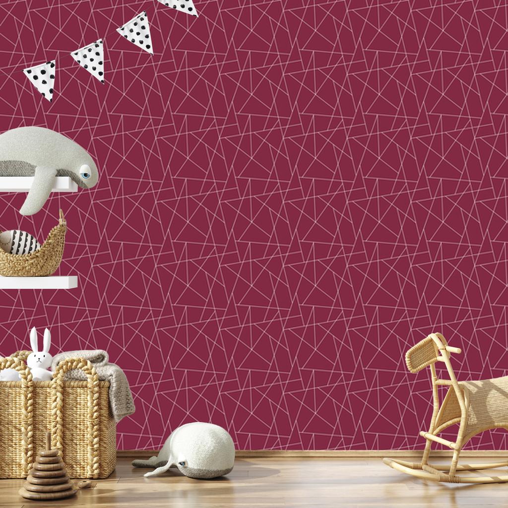 Wallpaper Geometric pattern of pink, fine detail 50x1000