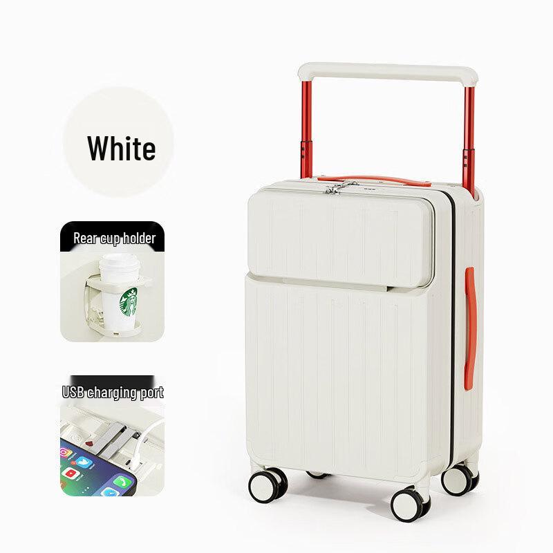 KuaiChi 20-inch Front-Opening Spinner Suitcase