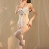Sexy Lingerie New Lace Hollow One-piece Pajamas Women Open Gear Free from Passion Temptation Pure Desire Wind