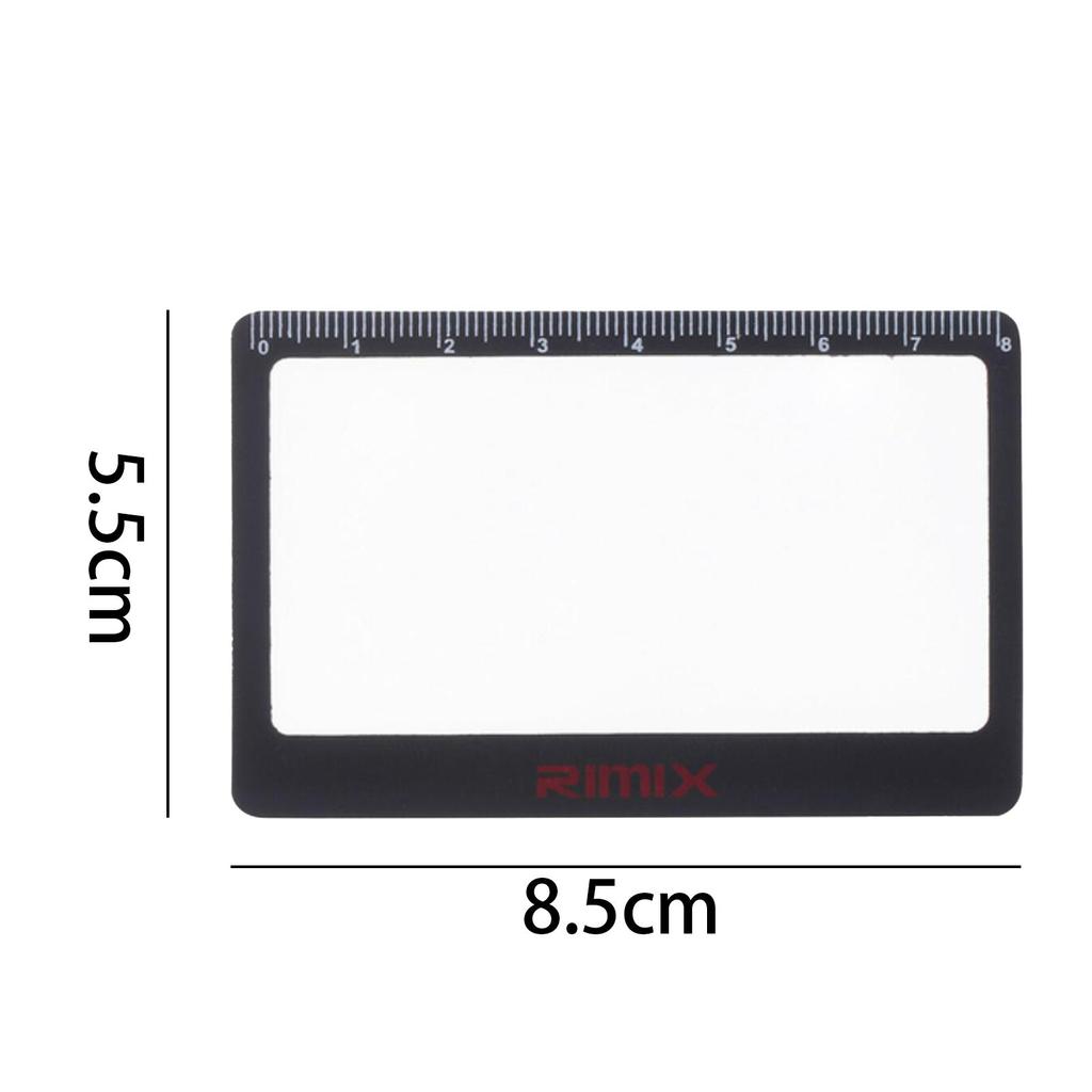 Card Size 3x Magnifying Glass, Reading Magnifying Glass Has 3x Lens Pocket