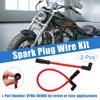 X Autohaux 2 PCS 10.4mm 10mm Motorcycle Spark Plug Wire For Harley-davidson Softail Dyna FXD 1999-2017 Motorcycle Accessories