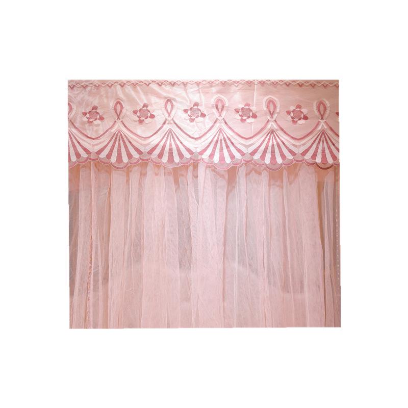 Summer Palace Style Floor-Standing Mosquito Net – Thickened, Encrypted Anti-Mosquito Princess Bed Curtains for Home, Bedroom, or Dormitory.