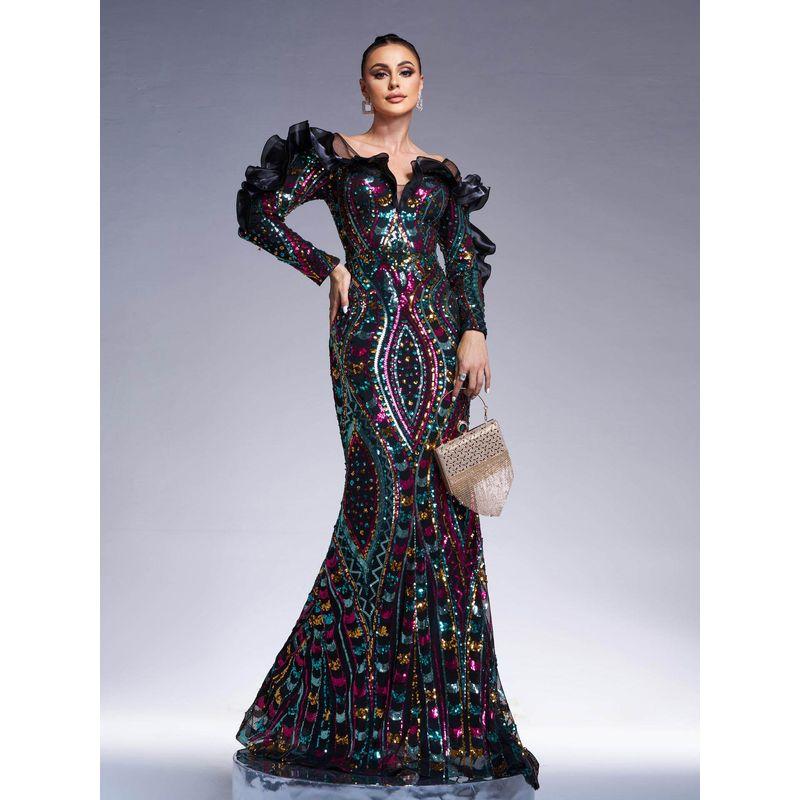 Long Formal Dress, New European and American Style for Tall Women, Birthday Party Mermaid Evening Gown, Bridesmaid Dress