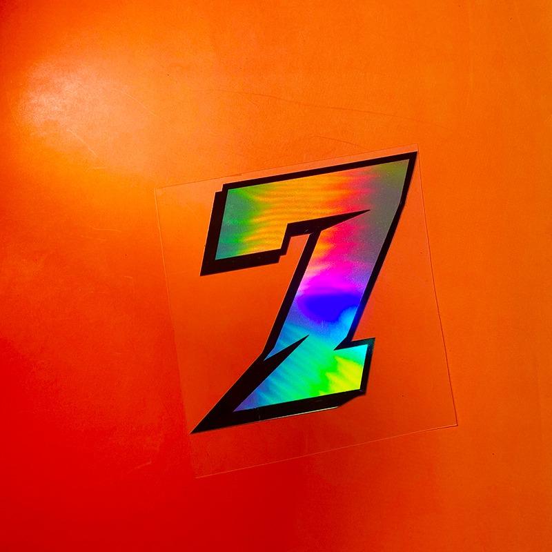 1PC Reflective Laser Arabic Numbers Motorcycle Stickers DIY Scooter Body Front Fairing for BMW KTM YAMAHA Kawasaki Suzuki Honda