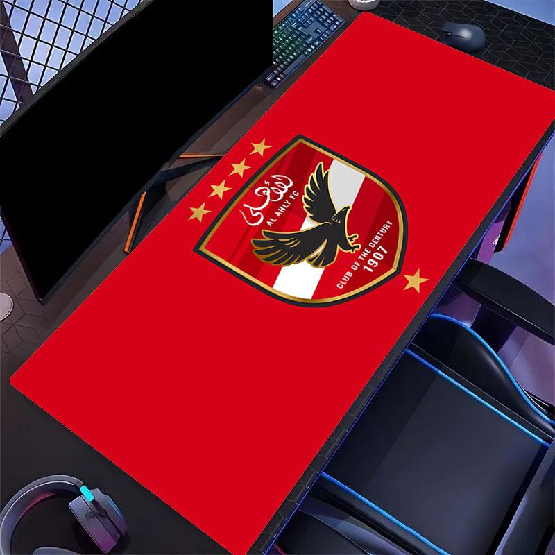 Al Ahly Sporting Club Mouse Pad, Large Gaming Desk Mat, Non-slip XXL Mousepad for Laptop & Tablet, Mini PC Playmat with Stitched Edges
