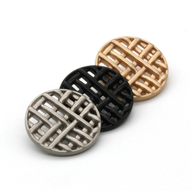 12Pcs/lot 18-25mm High-grade Sand Gold Silver Black Animal Button Coat Windbreaker Suit Decorated with Round Buttons