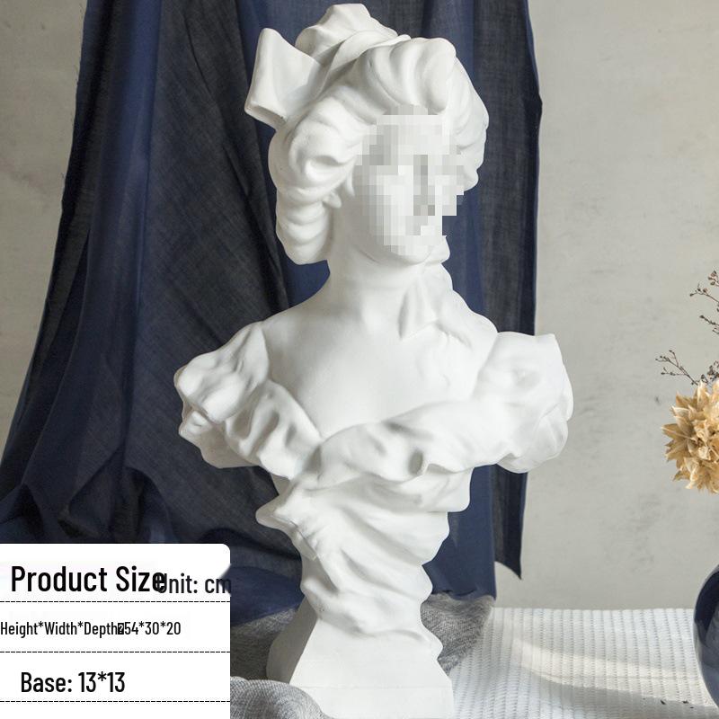 Plaster Cast Geometric Sculpture Set for Art and Photography