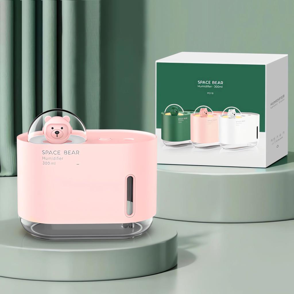 Nový vesmírný zvlhčovač vzduchu s barevným světlem a atmosférou, USB, stolní, ložnicový, do auta, přenosný, aromaterapeutický, kreativní, mlhový sprej