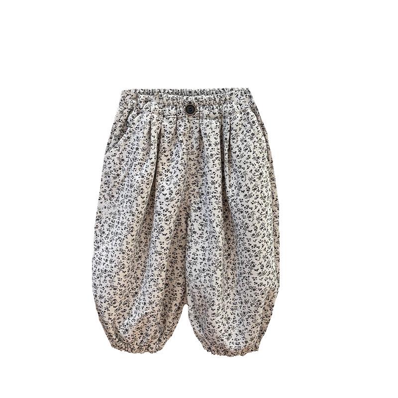 Autumn Floral Casual Pants for Girls - Versatile Fashion Foreign Style