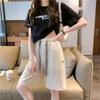 Ice Silk Sports Shorts Women's Summer Slim Slim Straight Casual Quarter Pants