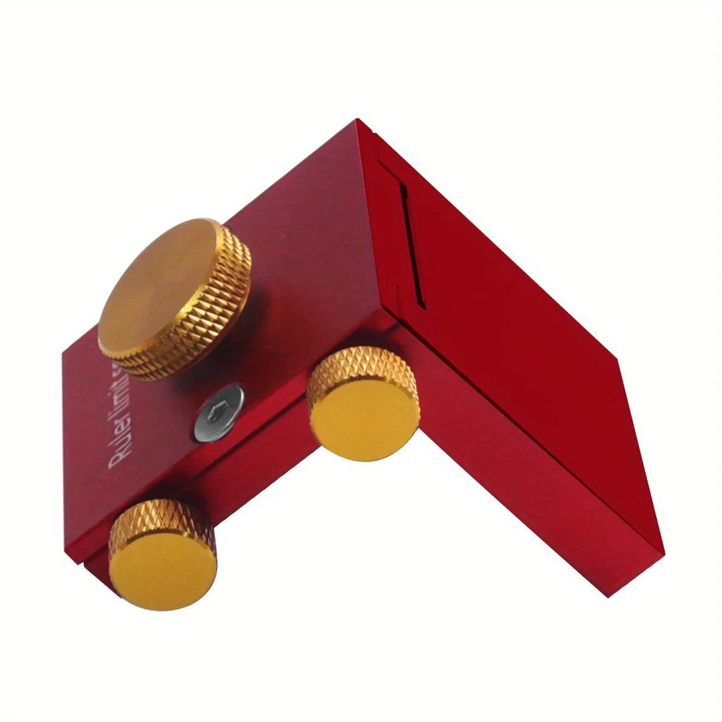 Woodworking Scriber, Steel Ruler Scribing Positioning Block, T-Type Scribing Ruler Stops Tools, Angle Scriber Line Marking Gauge