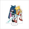 10CM Anime Panty Strumpf mit Strumpfhalterschleife Figur Ständer Modell Strumpf Anarchie/Knapp/ Niedlich Schreibtisch Dekoration Stehendes Schild Geschenke