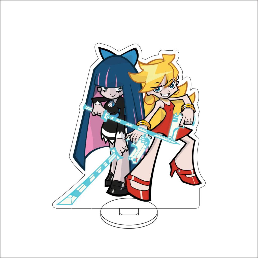 10CM Anime Panty Strumpf mit Strumpfhalterschleife Figur Ständer Modell Strumpf Anarchie/Knapp/ Niedlich Schreibtisch Dekoration Stehendes Schild Geschenke