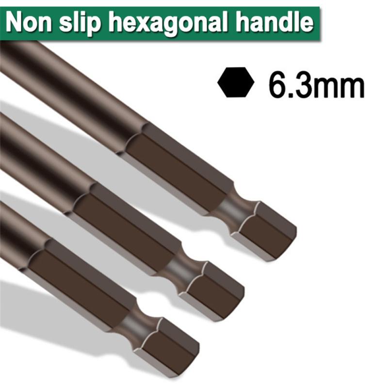 Metal Cross Hexagon Tile Drill  Bit Glass Ceramic Hole Opener Alloy Triangle Drill Size 3mm 4mm 5mm
