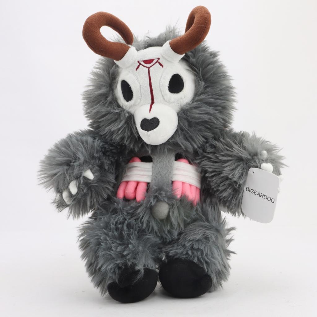 BIGEARDOG Jucărie de pluș Kawaii Desen animat Wendigo Cap de cerb Zombie Jucărie Wendigo umplută Cadouri creative de ziua de naștere Halloween Decor cameră