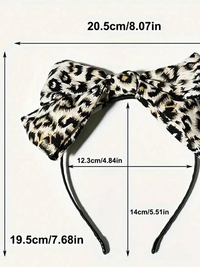 1/3pcs Leopard print bow Hairbands For Women Girls Party Hair Accessories