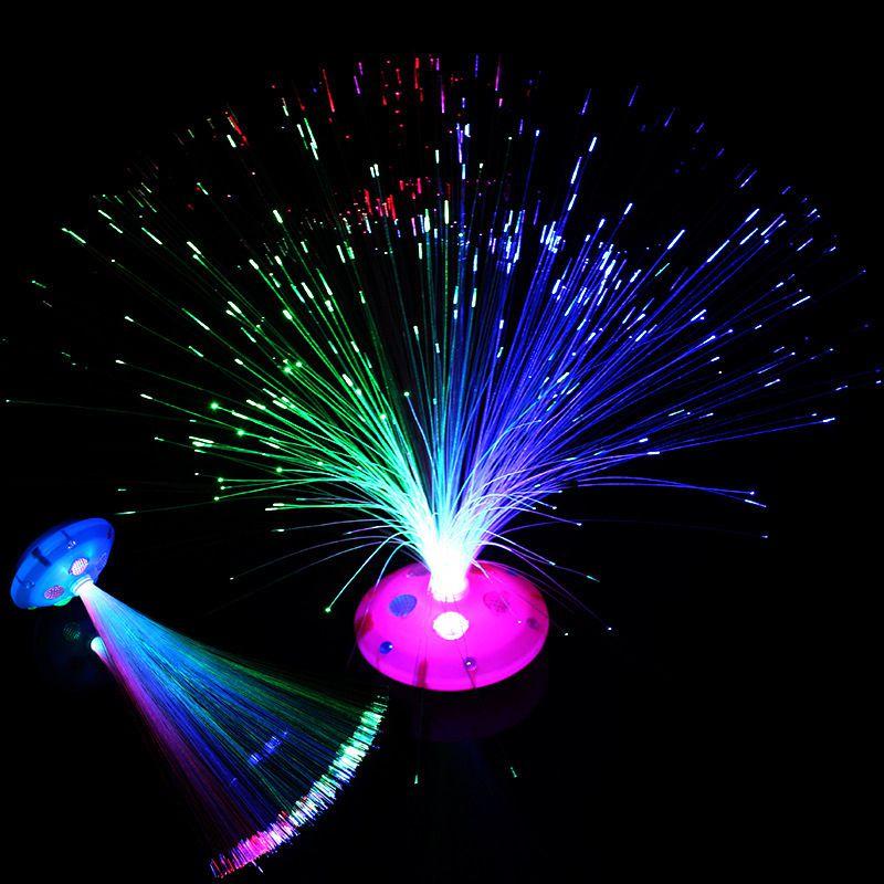 Stunning Christmas Color Changing Led Fiber Optic Night Light For Home Decoration
