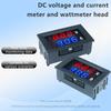 LIZAO DC 0-100V/200V Digital Voltage Current Power Meter 10A/50A/100A Dual Display Panel Meter
