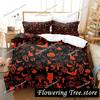 Halloween Flying Vampire Bedding Set Single Twin Full Queen King Size Bed Set Adult Kid Bedroom Duvetcover Sets Anime Bat
