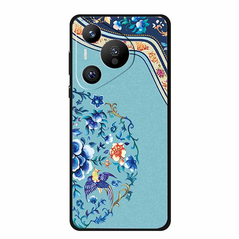 Huawei Pura 70 Pro Retro Embossed Texture Phone Case - Soft Color Painting Style