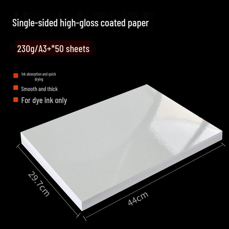 High Gloss Inkjet Photo Paper: A4 Single-Sided, 135g, 200g, 300g, A3+ Sizes Available