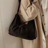 Slouchy Shoulder Bag with Front Pouch Large Capacity Everyday Fashion Tote Bag