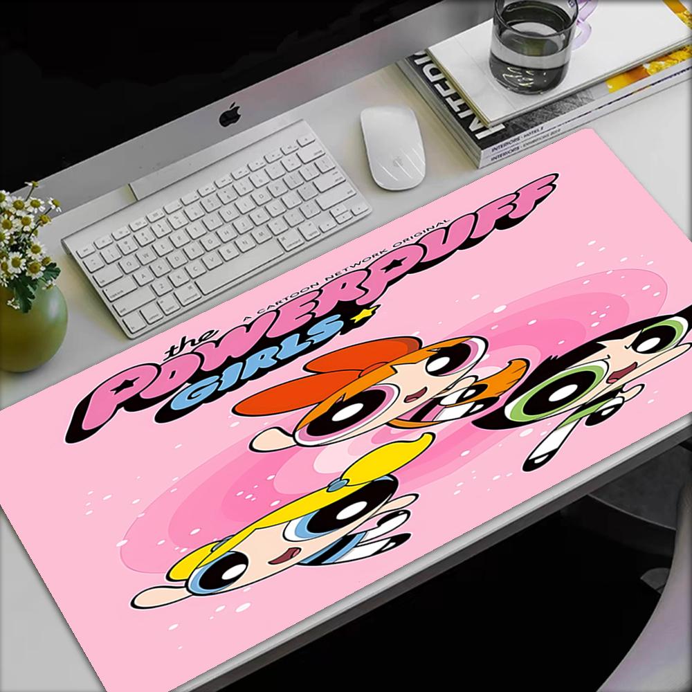 The Powerpuff Girls Theme Mouse Pad, Non Slip Rubber Base, Multifunctional Office & Home Decor, Perfect for Workspace Personalization.