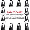 WILLBOND 12 Pieces Enlarged Mouth Clip Sling Clasp Olecranon Hook for Keychain Snap Hooks Outdoor Bag