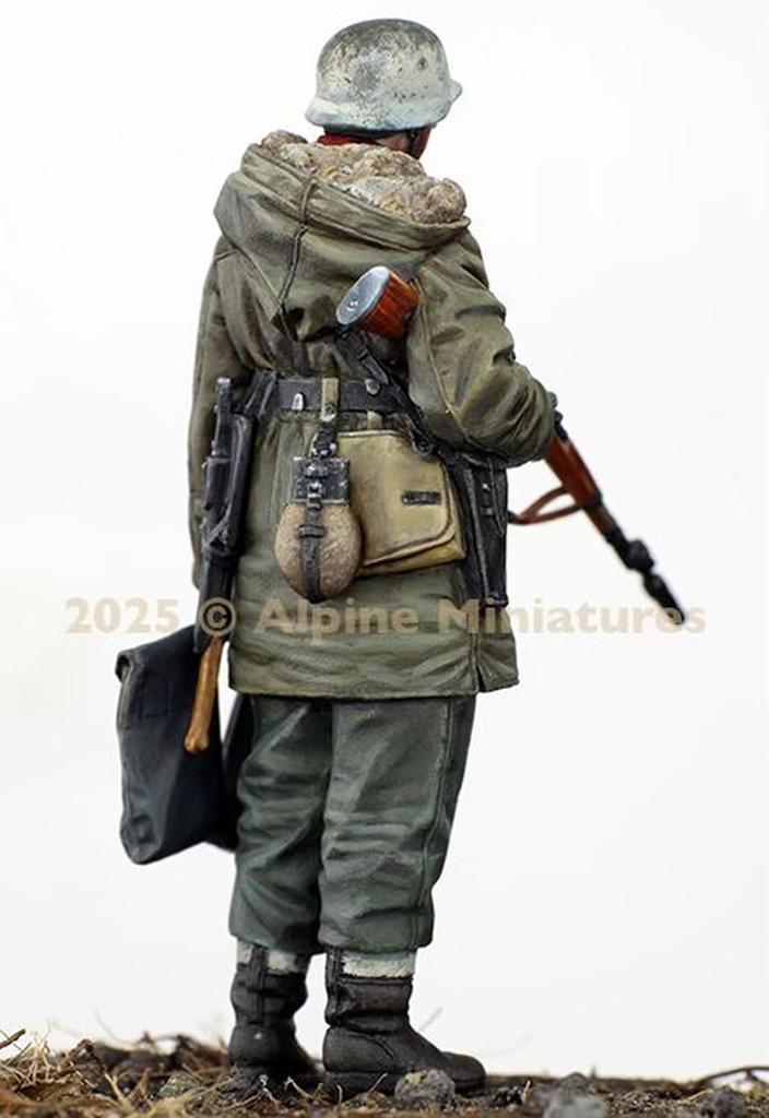 Alpine Miniatures 1/35 Zweiter Weltkrieg Deutscher Waffen-SS Panzergrenadier mit Granatwerfergewehr Resin-Bausatz AM35325 (Person)