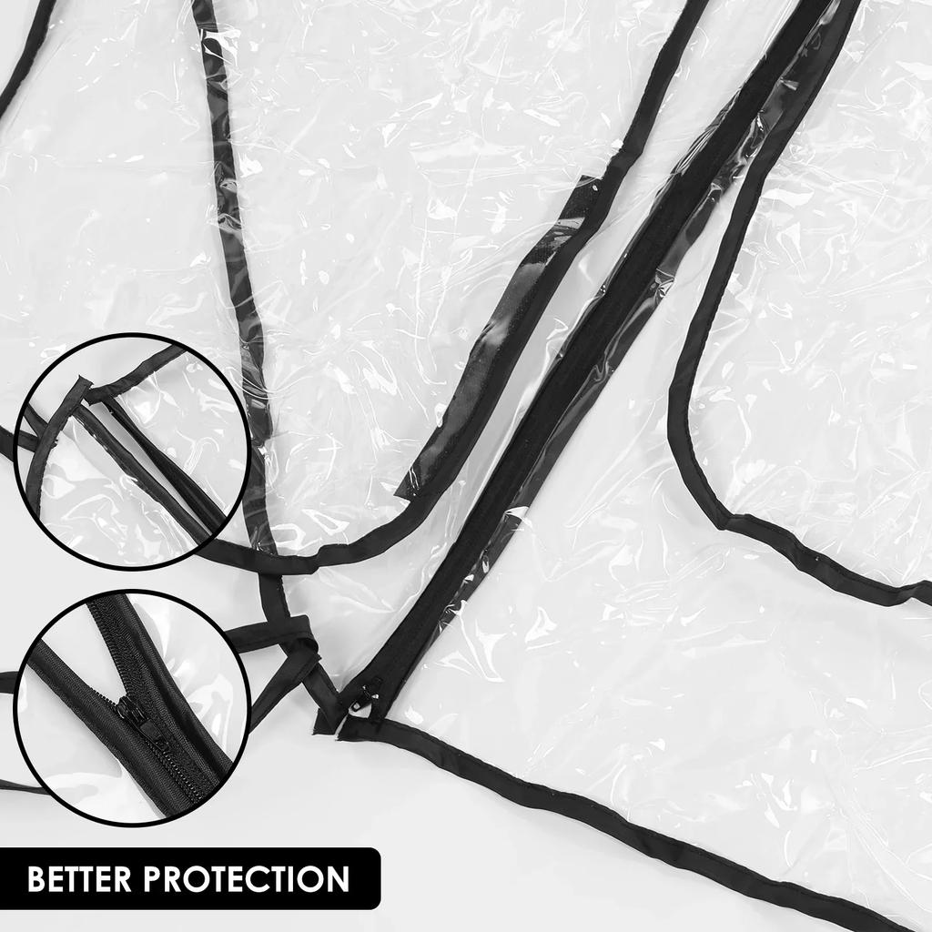 Double Stroller Rain Cover Universal Rain Cover for Side by Side Baby Stroller Stroller Raincoat Twins Stroller Cover NEW