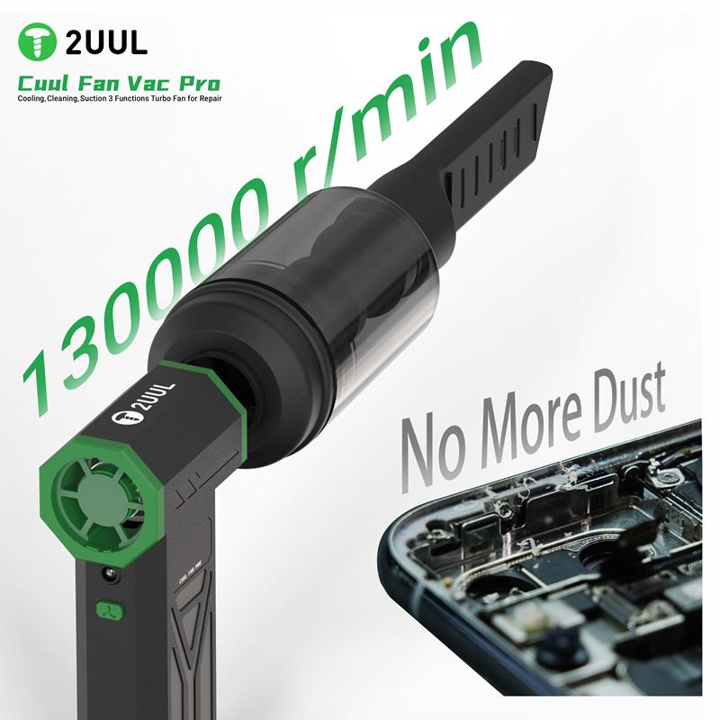 2UUL DA97 DA970 130000 U/min Cuul Fan Pro Elektrischer Luftreiniger für die Handy-Wartung Schnelle Kühlung Schnelle Trocknung Reinigungsgerät