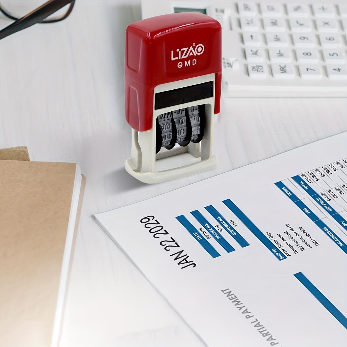 

Штамп даты поставляется с печатным столом, реверсивный, регулируемый, китайский и английский, резиновый штамп, цифры 0-9, переворачивающийся барабан, месяц, день, год красный