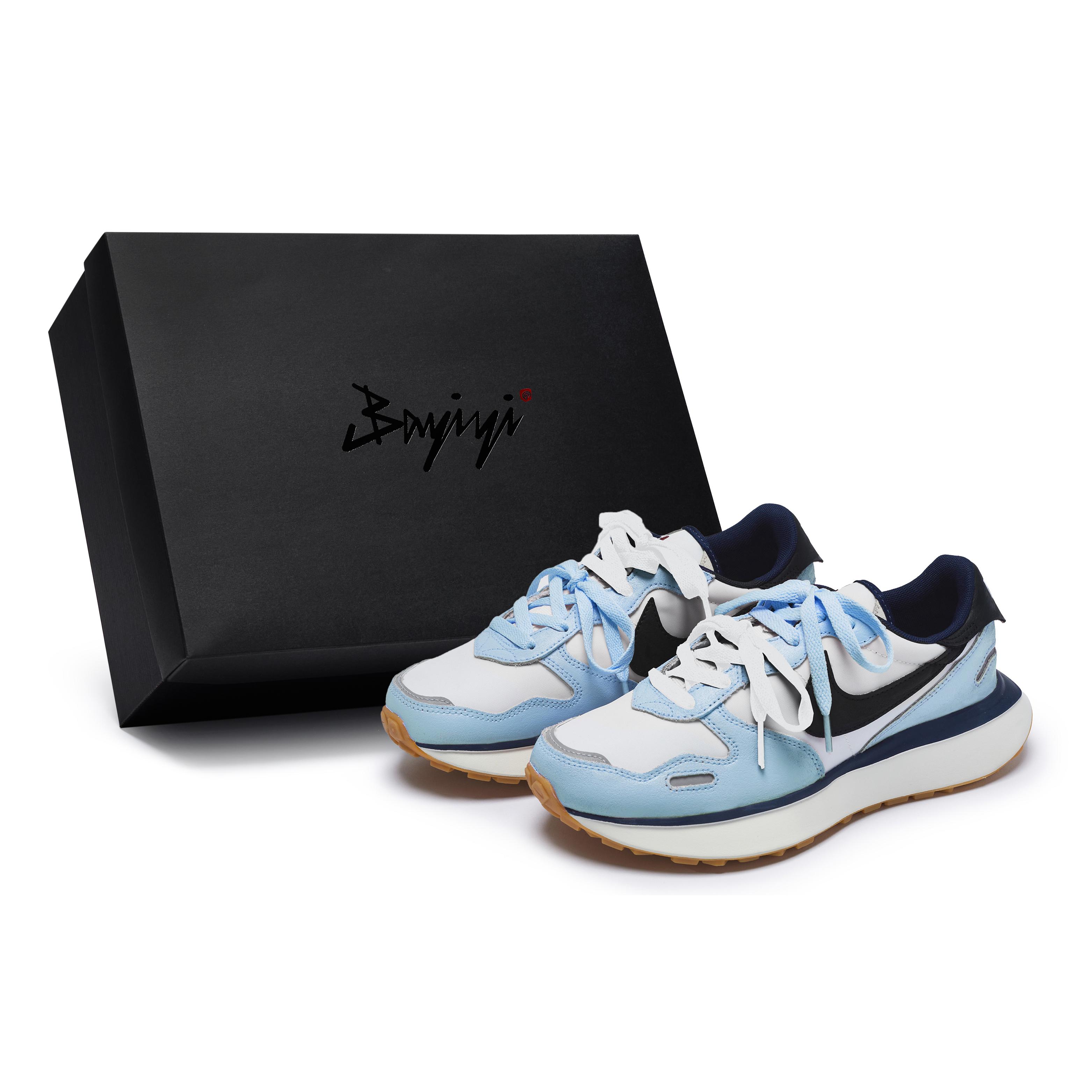 

Nike Phoenix Waffle Low top Running Shoes Women s Blue White Black FZ3600-072(Team80-S-BOX) 36