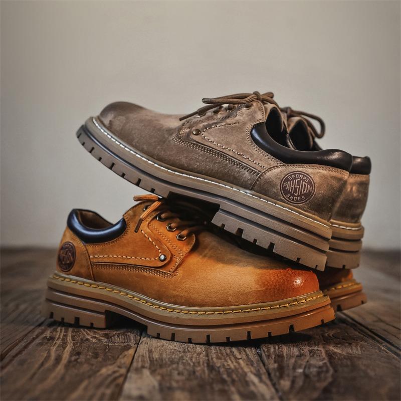 3191 Low-top Tooling Martin Boots British Men's Shilun Retro Platform Versatile Tooling Boots Outdoor Leisure Commuting Men's Shoes