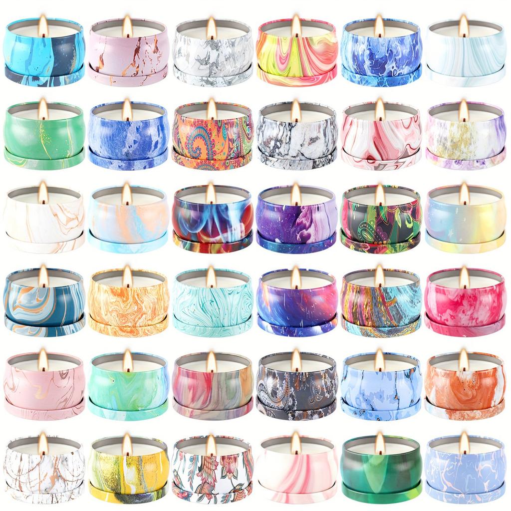 36 Piece Set Of Soy Wax Scented Candles Scented Candles With Hand Gifts Oil Candle Set