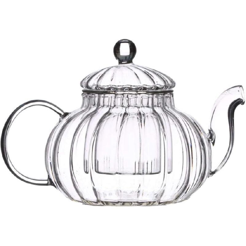 DOITOOL Glass Teapot with Infuser, Stovetop Safe Tea Kettle, Blooming and Loose Leaf Tea Maker