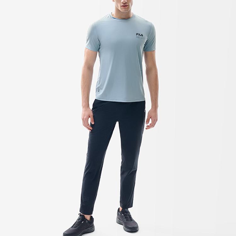 New FILA Athletics T-Shirt Men's Ash Gray Blue A11M211104FBU
