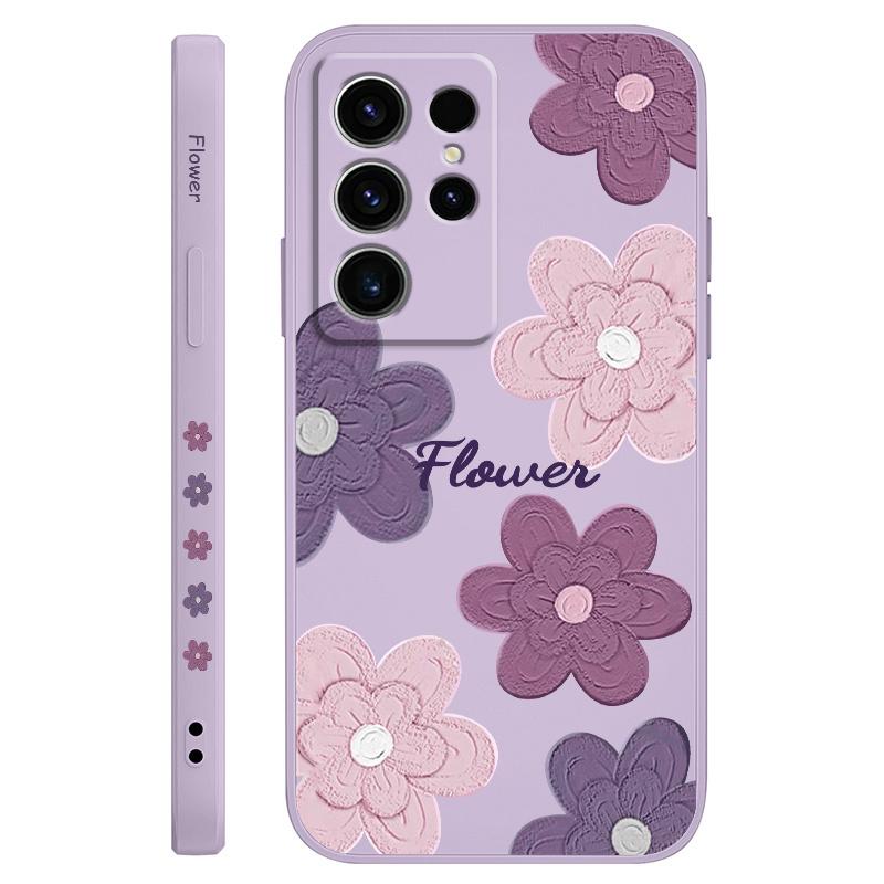 

Mottled Flowers Phone Case For Samsung Galaxy S25 FE S24 S23 S22 S21 S20 S10 S10E Ultra Plus Note 20 Ultra Plus Cover Galaxy S25