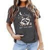 IT'S CALLED TRASH CAN NOT TRASH CANNOT Letter Print Women T Shirt Short Sleeve Crew Neck Summer Casual Tops for Women Clothes