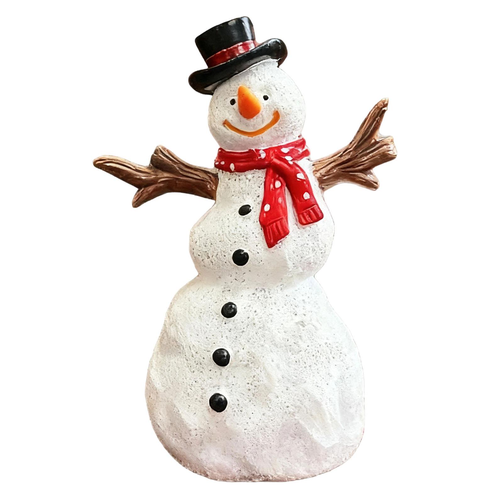 

Christmas Hat Snowman Sculpture Decorations Home Decor One Size