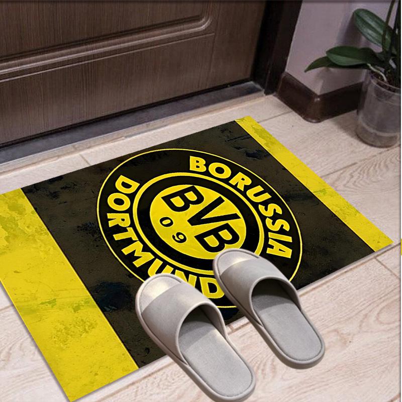 Borussia Dortmund Muster Teppich, Innen-/Außenmatte, für Picknick, Spielzimmer, Schlafzimmer, Büro, Wohnzimmer, Heimdeko Teppich, Geburtstagsgeschenk
