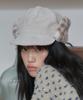 POESIEDAME Fur Earflap Cap In Fleck Cream