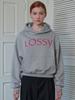 Худи Rosiro Lossy Signature Printing Серое