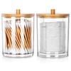 2x Bathroom Container Organizer for Cotton Buds and Hygienic Cosmetic Pads