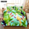 3D Design Printed Watermelon Parrot Owl Art Design Bed Cover Collection Down Quilt Cover With Pillowcase Full Size SIngle King Dimension