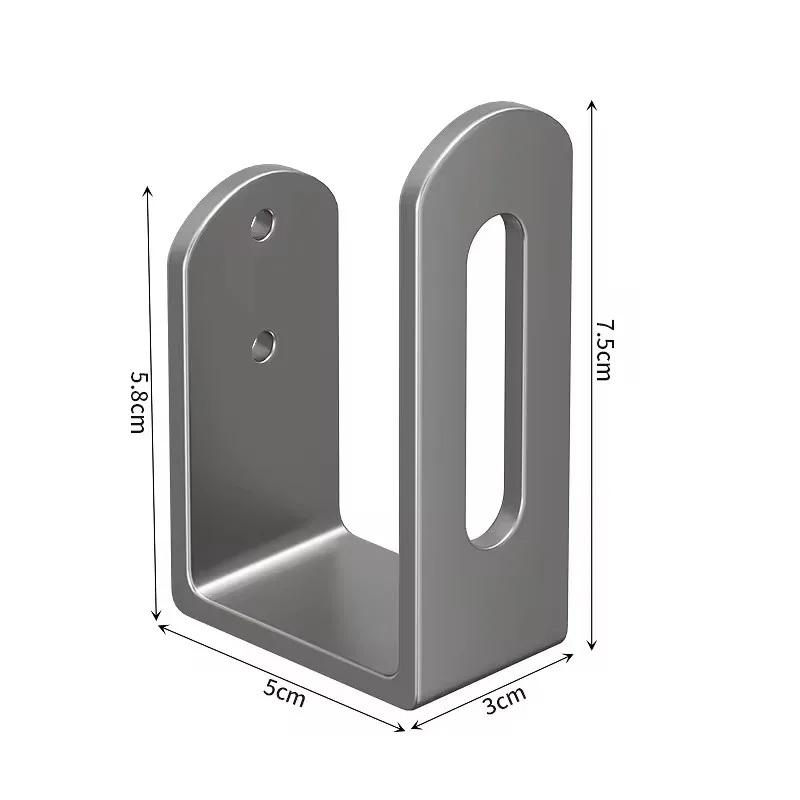 2/4/6/8Pcs Pot Lid Rack Pot Cover Cutting Board Holder Sponge Storage Shelf Kitchen Bathroom Wall Mounted Organizer Rack