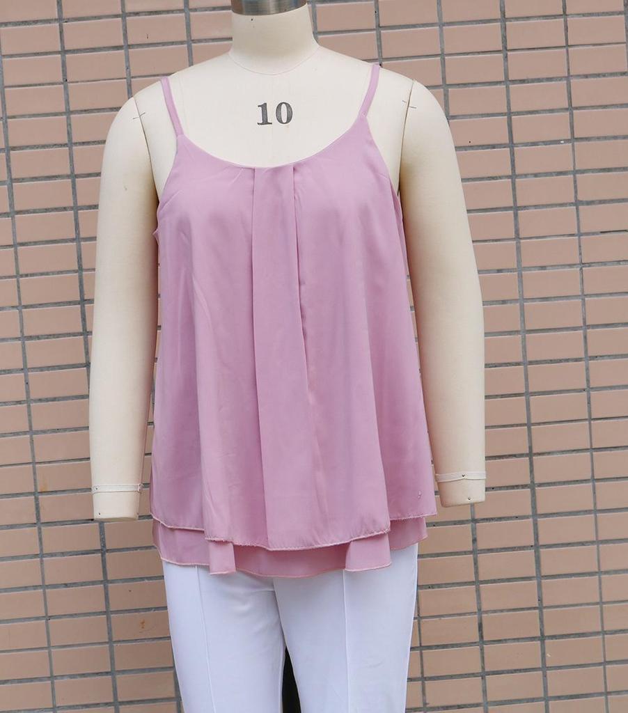 Evropská a americká letní móda 2023: Dámské volné topy a vesty na ramínka