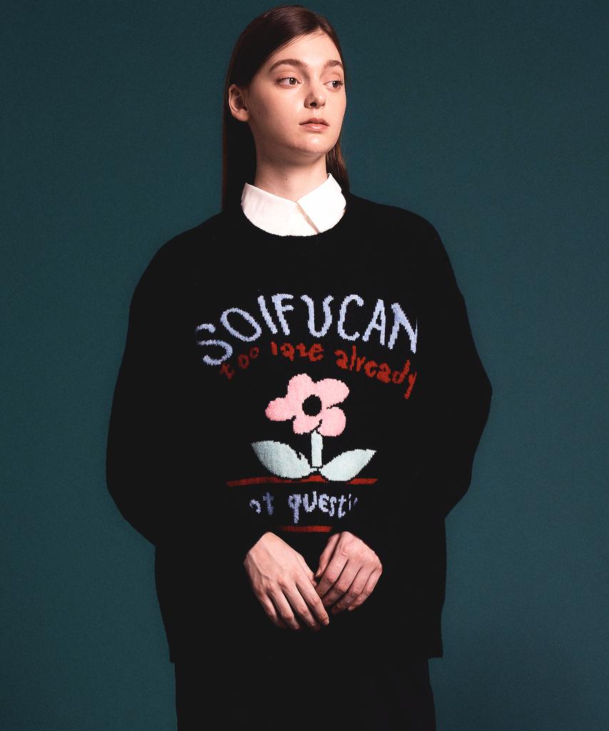 Soipeuyukaen Soft Blend Touch Lettering Knit